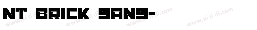NT Brick Sans字体转换